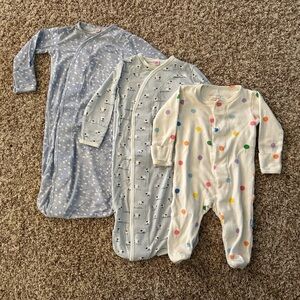 Magnetic Me Newborn Sleepers — 2 Gowns & 1 Footie PJ